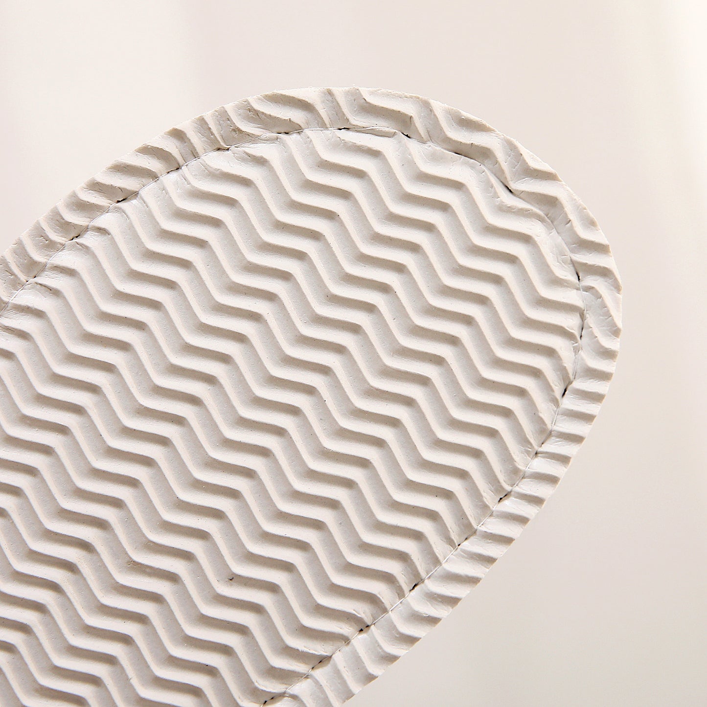 New Arrival Thin Striped Cotton Linen Indoor Slippers with Foam Sole for Wood Floors