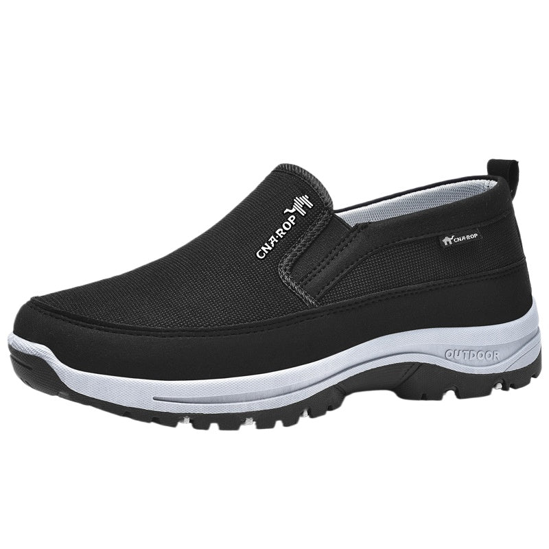 Men's Plus Size Breathable Anti-Slip Walking Shoes with Slip-On Design