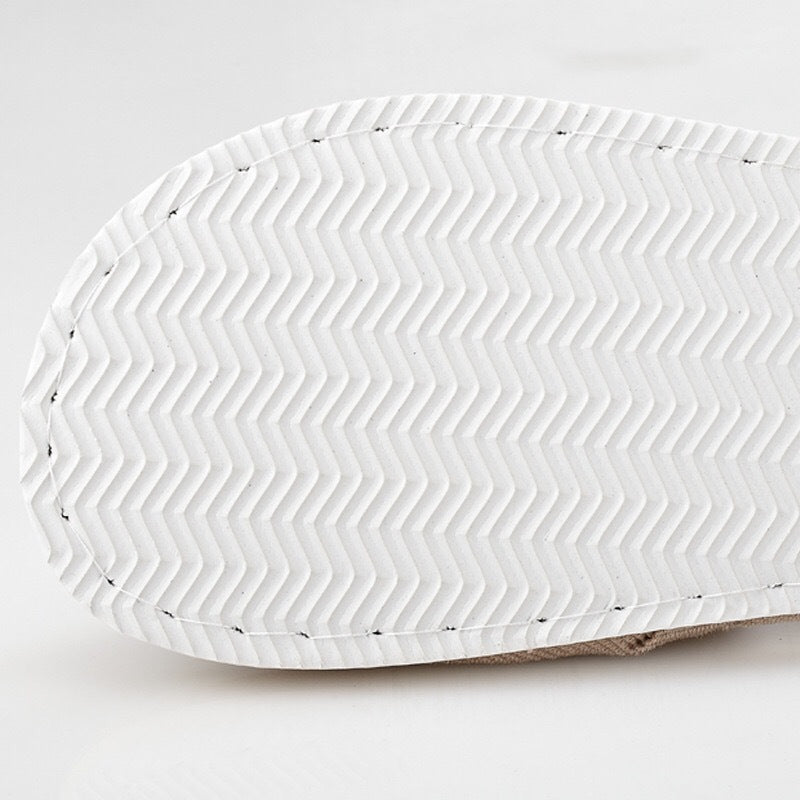Comfortable and Breathable Four Seasons  Open-Toe Linen Slippers for Home and Spa Use