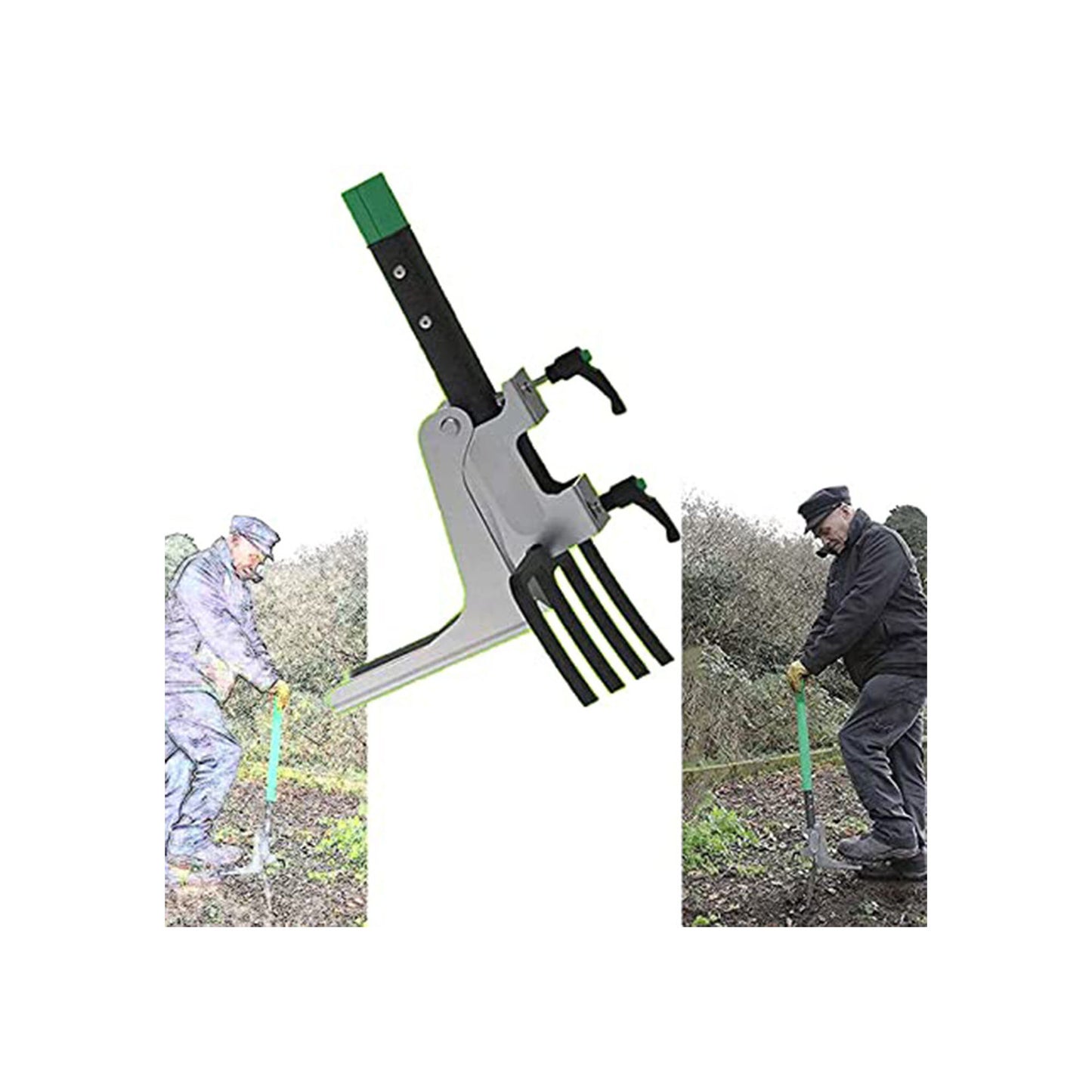 Heavy-Duty Stainless Steel Step Weeder Head – Garden Weed Removal Attachment (Handle Not Included)