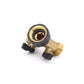 Heavy Duty Brass Garden Hose Splitter – 2-Way Faucet Adapter for Outdoor Tap & Washer Connection