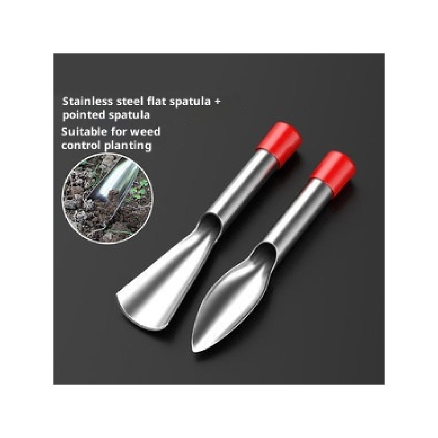 2-Pack Stainless Steel Bulb Planter Hand Trowel Set – Durable Garden Digging Tools