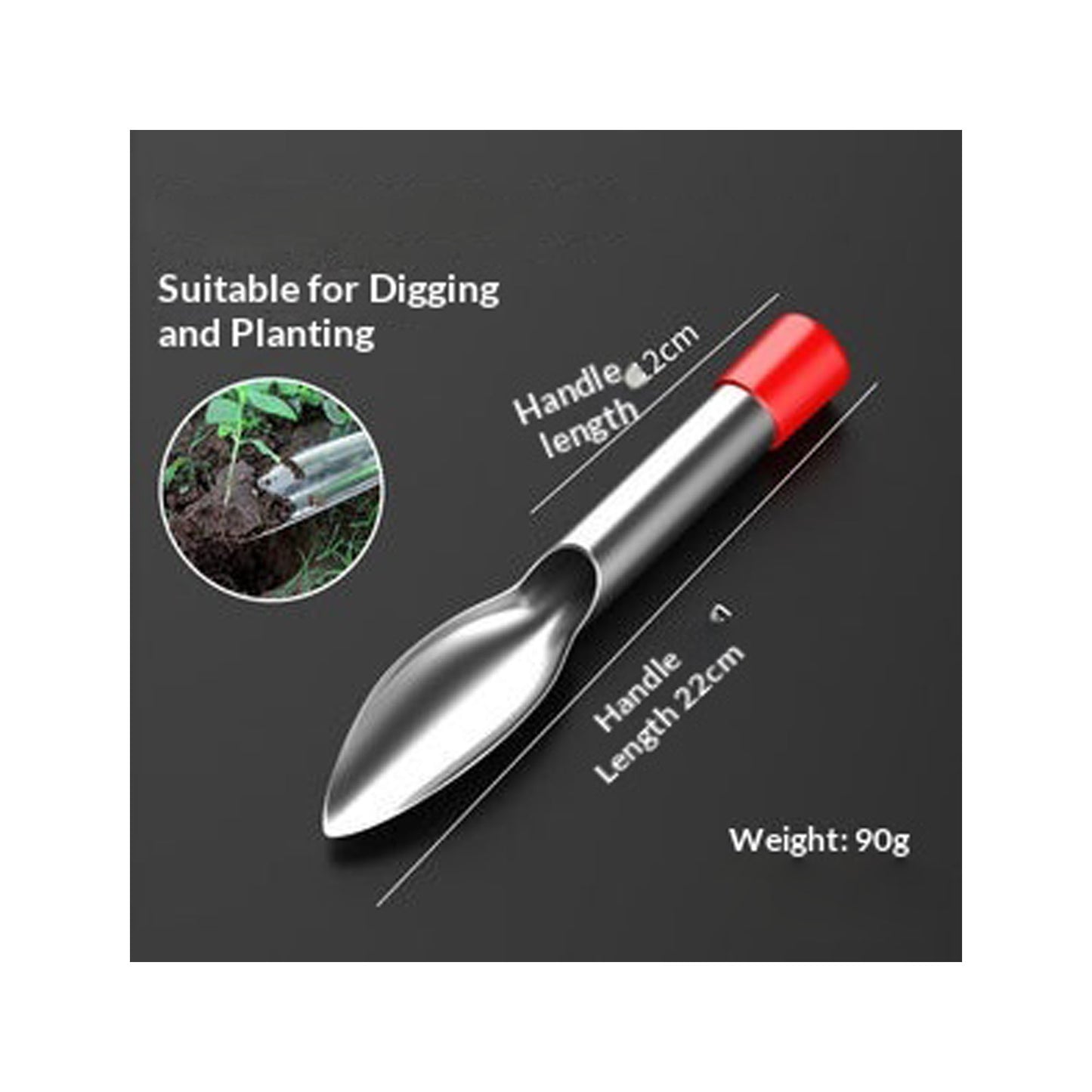 2-Pack Stainless Steel Bulb Planter Hand Trowel Set – Durable Garden Digging Tools
