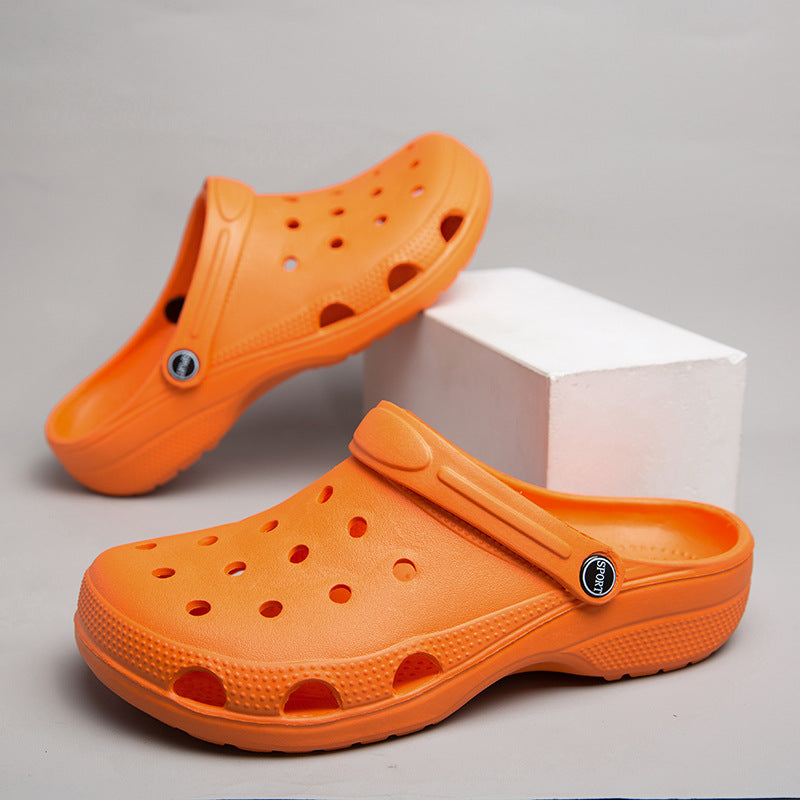 New Solid Color Garden Shoes for Women and Men's Sandals