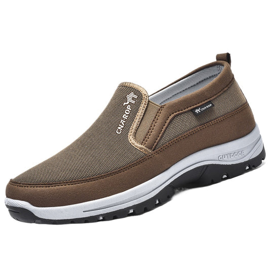 Men's Plus Size Breathable Anti-Slip Walking Shoes with Slip-On Design